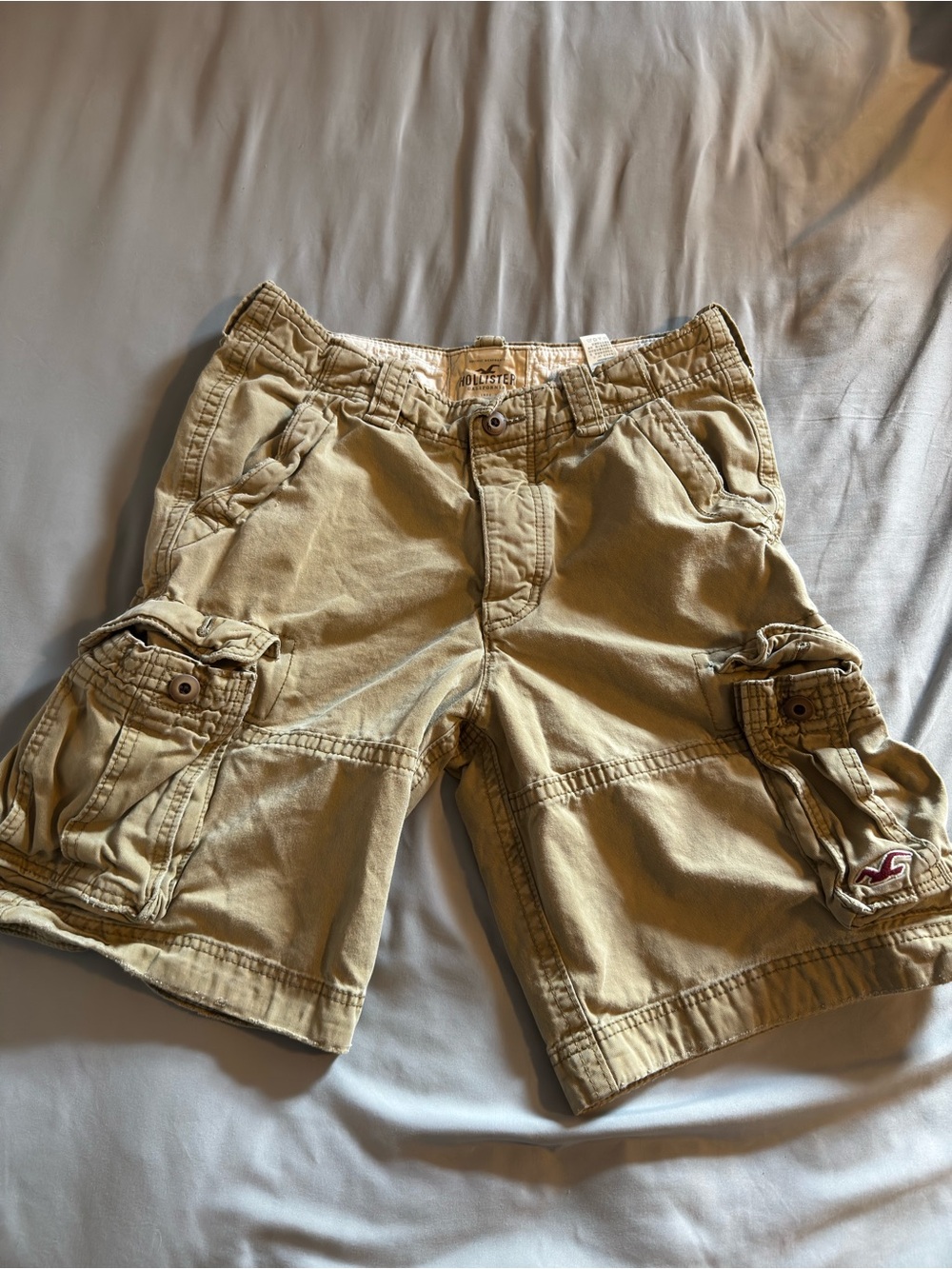Hollister Men’s Khaki Cargo Shorts